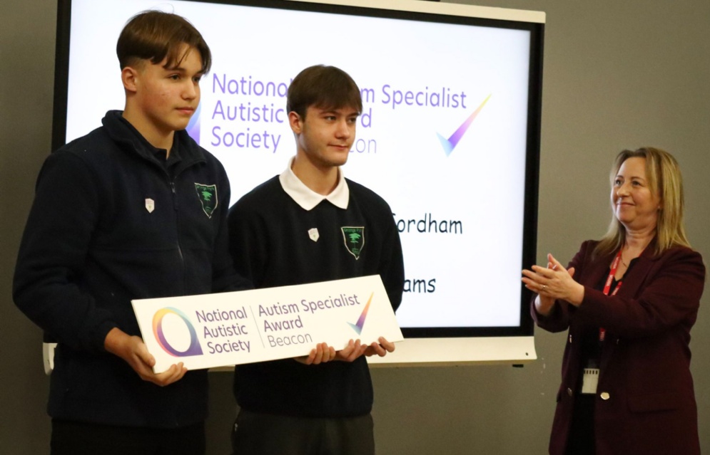 Councillor Fordham and the Schools Head Pupils